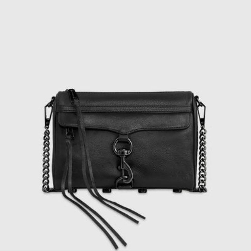 Rebecca Minkoff Mini Mac Bag in Black with Duster